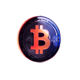 Floating card with crypto market analytics data visualization